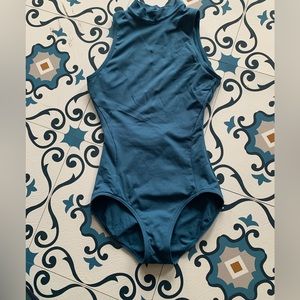blue dancewear leotard